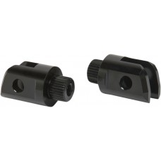 PASSENGER FOOTPEG MOUNTS BLACK